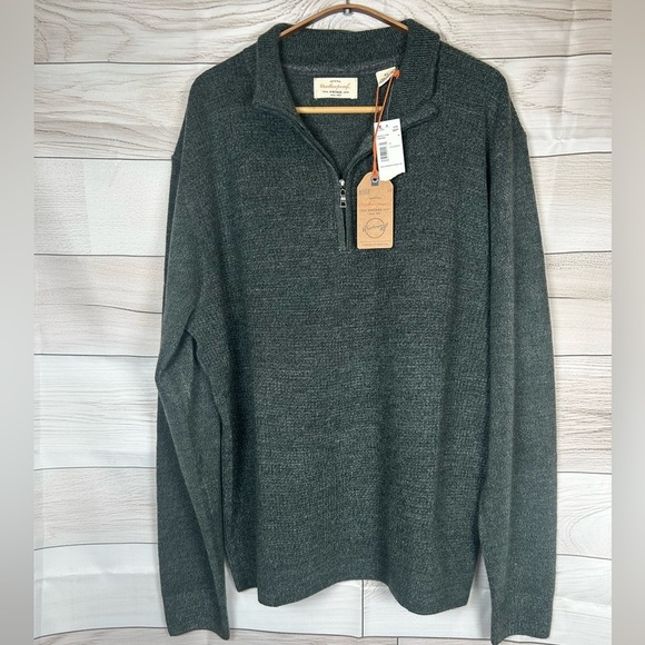 NWT. Weatherproof Vintage Gray Quarter Zip Sweater. Size XL. - Picture 1 of 9